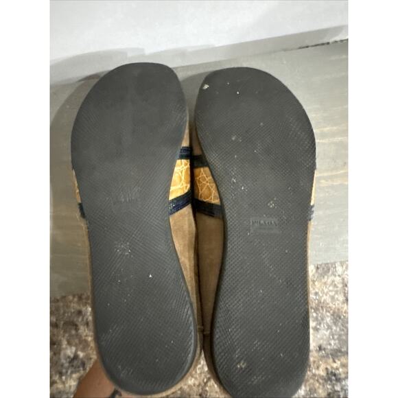 Prada Suede & Alligator/Crocodile Trim Loafers Shoes Size 10 - Picture 15 of 16